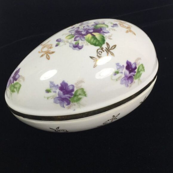 Loft China Egg - Dresser Trinket Candy Dish - Picture 1 of 9